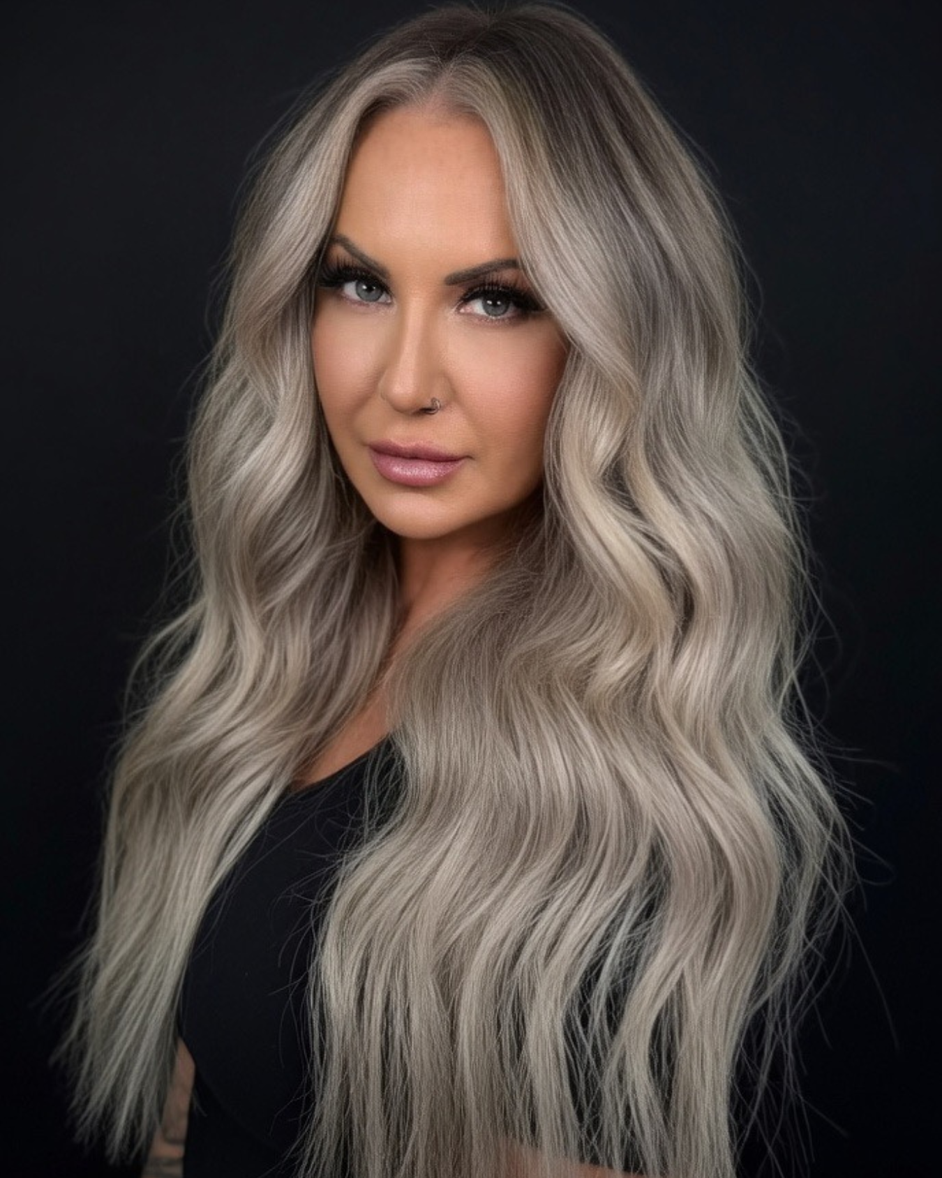 Hair extension styling by Divinity Beauty Lounge Gilbert AZ